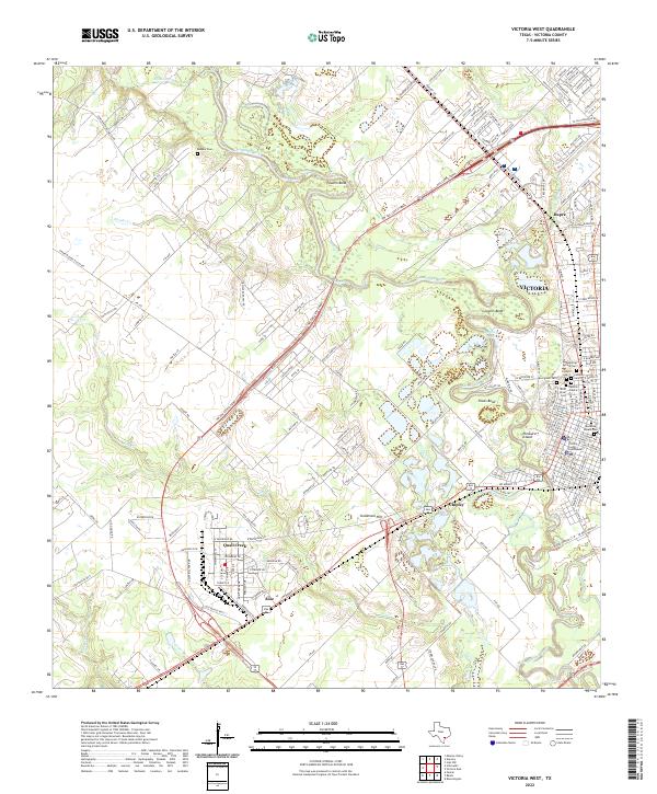 Victoria West, TX — USGS 7.5-minute topo (2022)
