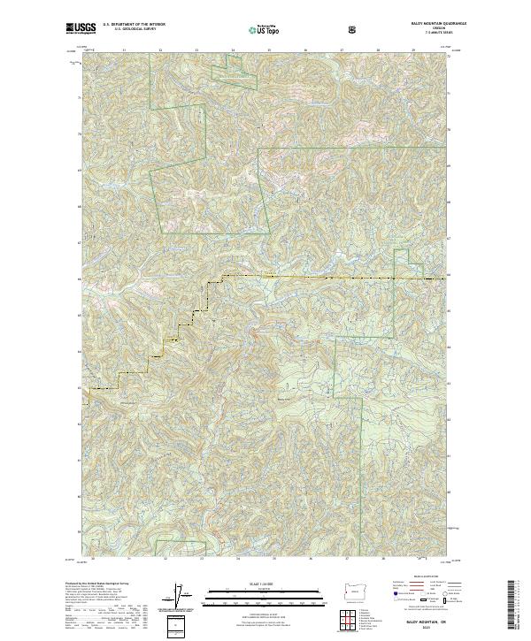 Baldy Mountain, OR — USGS 7.5-minute topo (2023)