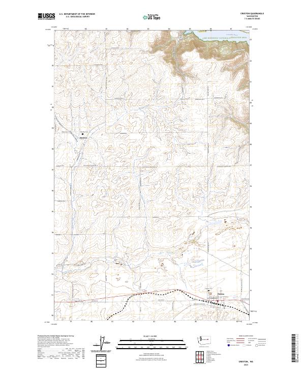 Creston, WA — USGS 7.5-minute topo (2023)