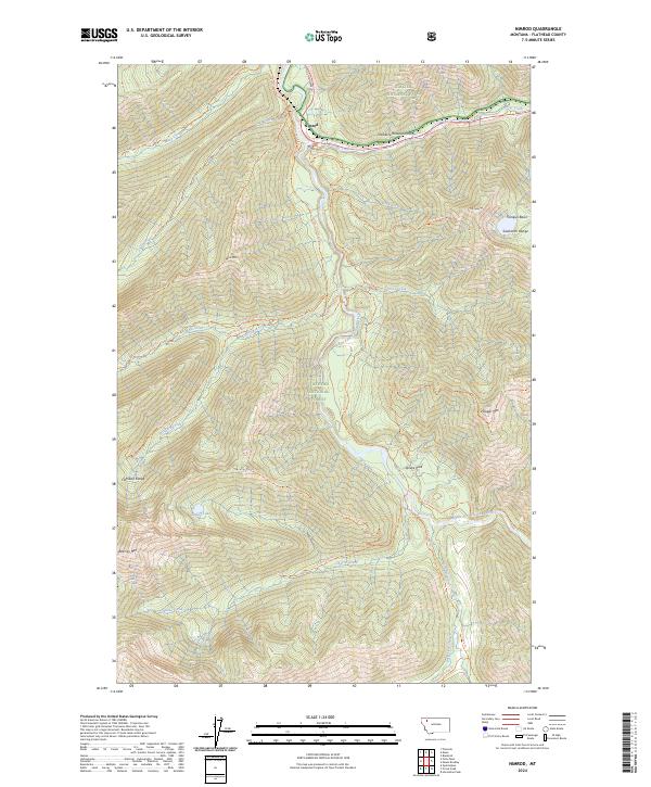 Nimrod, MT — USGS 7.5-minute topo (2024)
