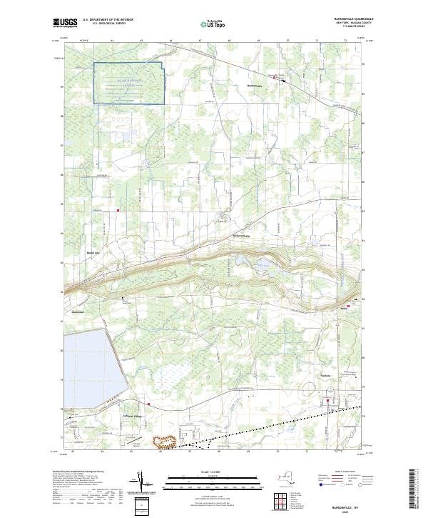 Ransomville, NY — USGS 7.5-minute topo (2023)