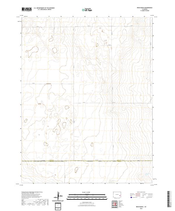 Rose Ranch, CO — USGS 7.5-minute topo (2022)