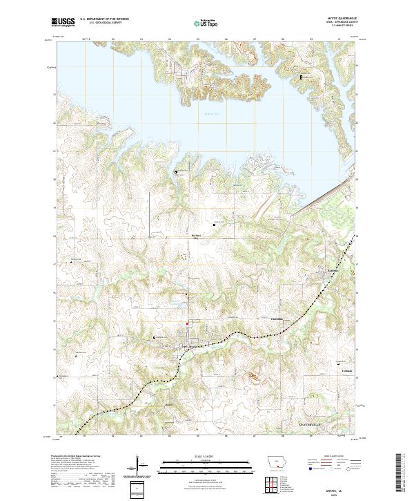 Mystic, IA — USGS 7.5-minute topo (2022)