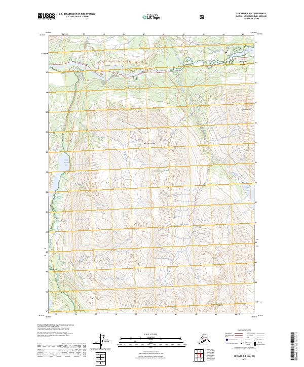 Seward B-8 NW, AK — USGS 7.5-minute topo (2023)