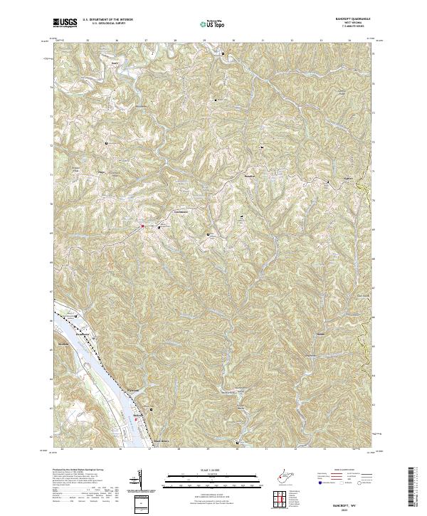Bancroft, WV — USGS 7.5-minute topo (2023)