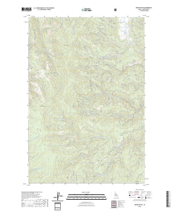 Moose Butte, ID — USGS 7.5-minute topo (2024)