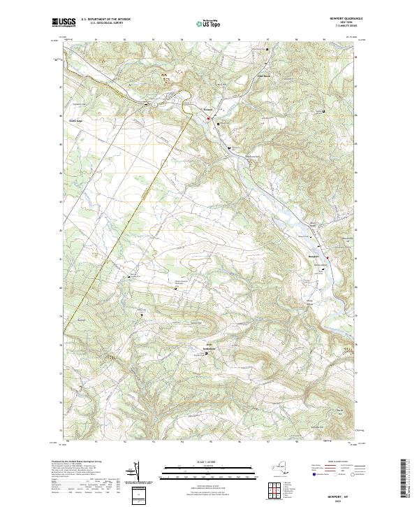 Newport, NY — USGS 7.5-minute topo (2023)