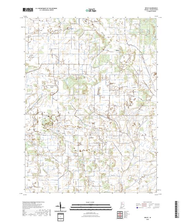 Ripley, IN — USGS 7.5-minute topo (2022)