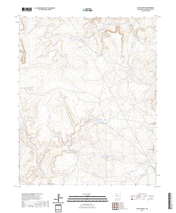 Collier Draw, NM — USGS 7.5-minute topo (2023)