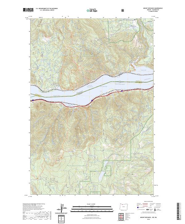 Mount Defiance, OR-WA — USGS 7.5-minute topo (2024)