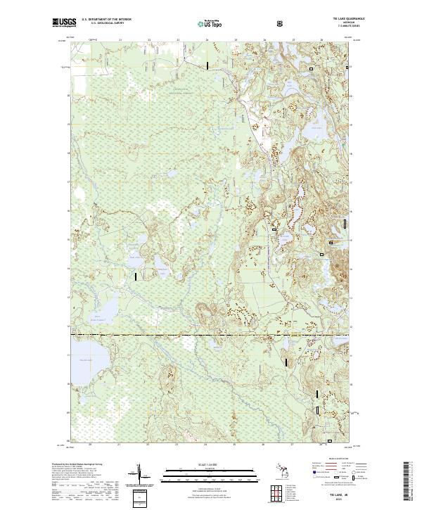 Tie Lake, MI — USGS 7.5-minute topo (2023)