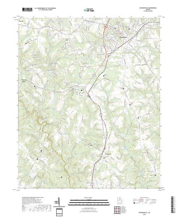 Watkinsville, GA — USGS 7.5-minute topo (2024)