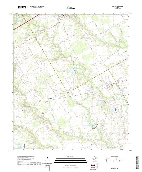 Mertens, TX — USGS 7.5-minute topo (2022)