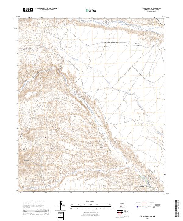 Williamsburg NW, NM — USGS 7.5-minute topo (2023)