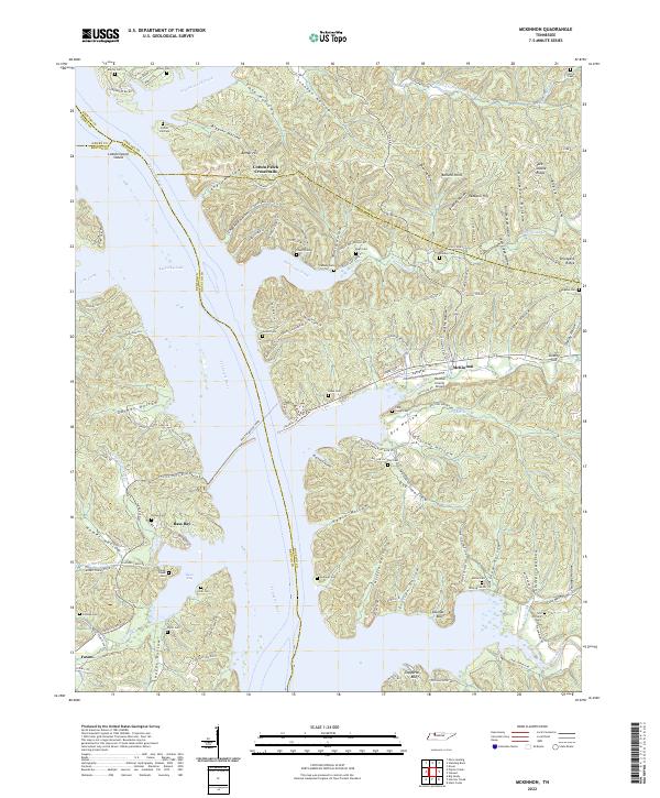 McKinnon, TN — USGS 7.5-minute topo (2022)