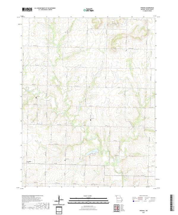 Virginia, MO — USGS 7.5-minute topo (2021)
