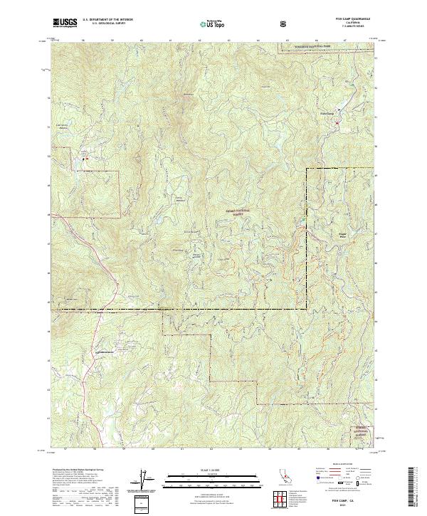 Fish Camp, CA — USGS 7.5-minute topo (2021)