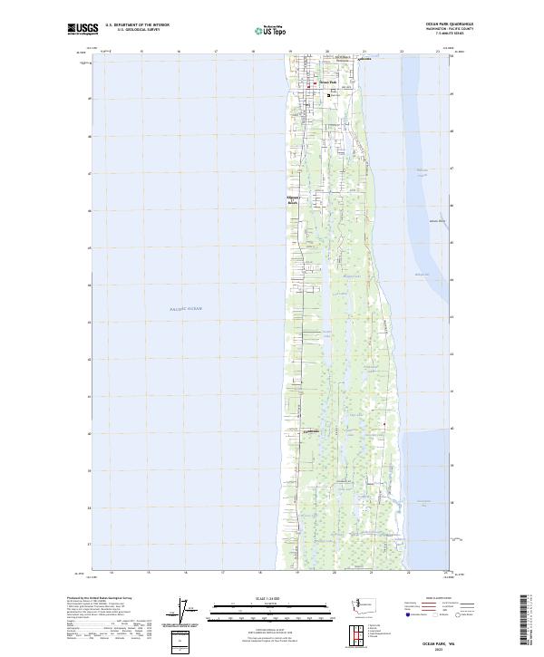Ocean Park, WA — USGS 7.5-minute topo (2023)