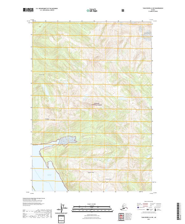 Taku River A-6 SW, AK — USGS 7.5-minute topo (2021)