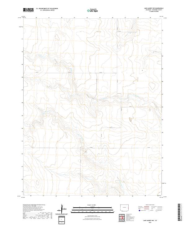 Lake Albert NW, CO — USGS 7.5-minute topo (2022)