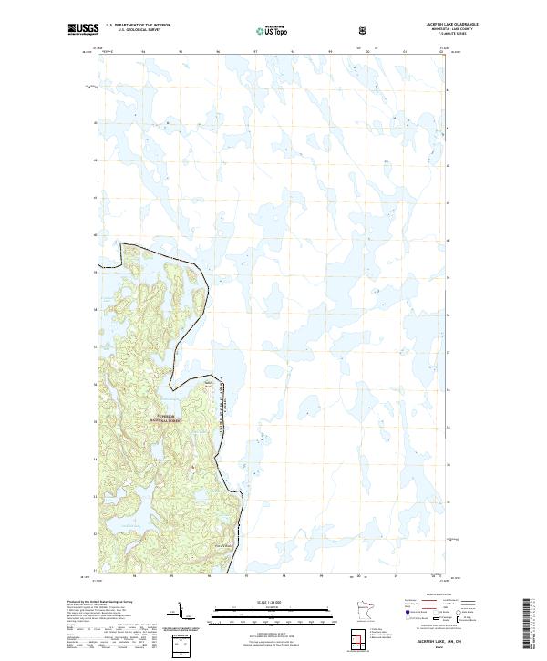 Jackfish Lake, MN-ON — USGS 7.5-minute topo (2022)