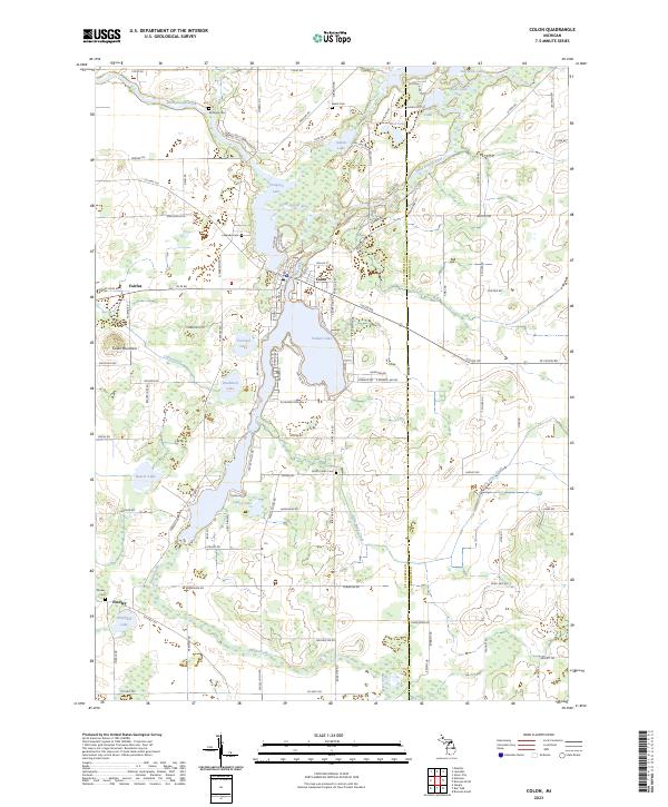 Colon, MI — USGS 7.5-minute topo (2023)