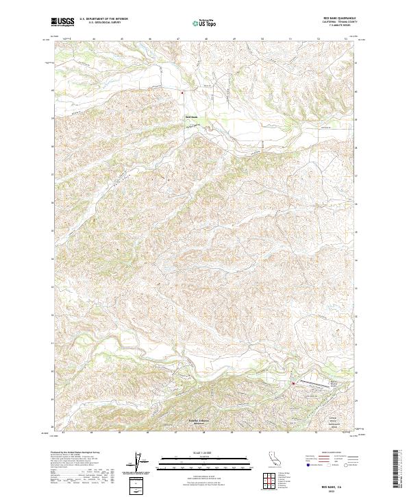 Red Bank, CA — USGS 7.5-minute topo (2022)