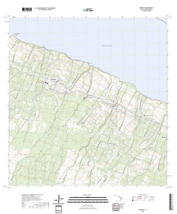 Honokaa, HI — USGS 7.5-minute topo (2024)