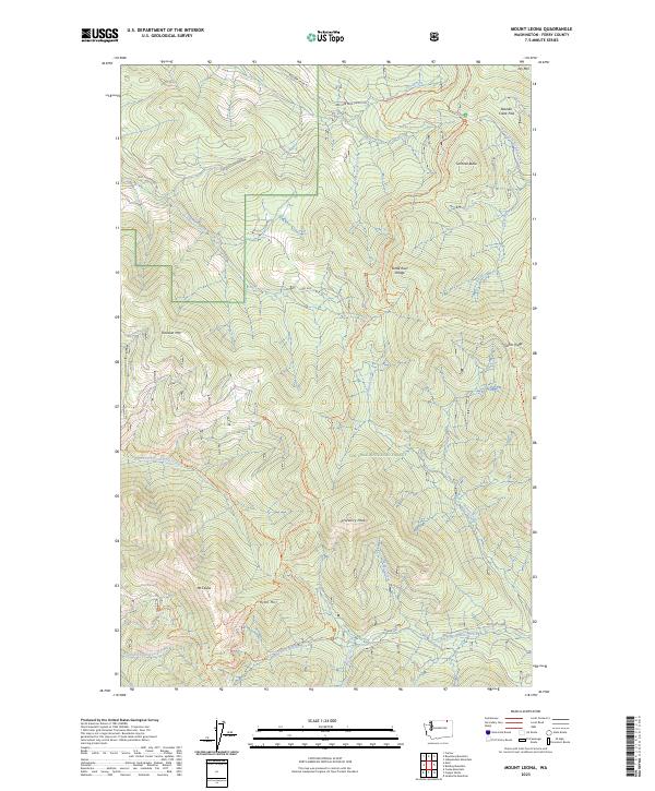 Mount Leona, WA — USGS 7.5-minute topo (2023)