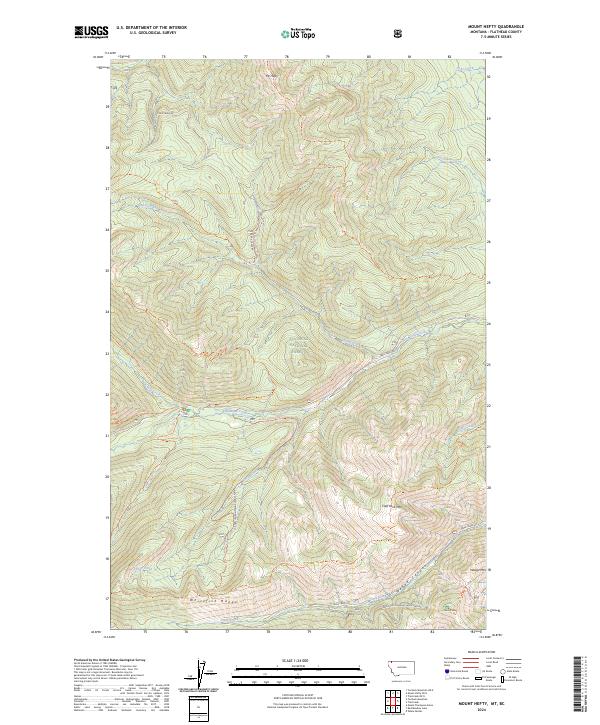 Mount Hefty, MT-BC — USGS 7.5-minute topo (2024)