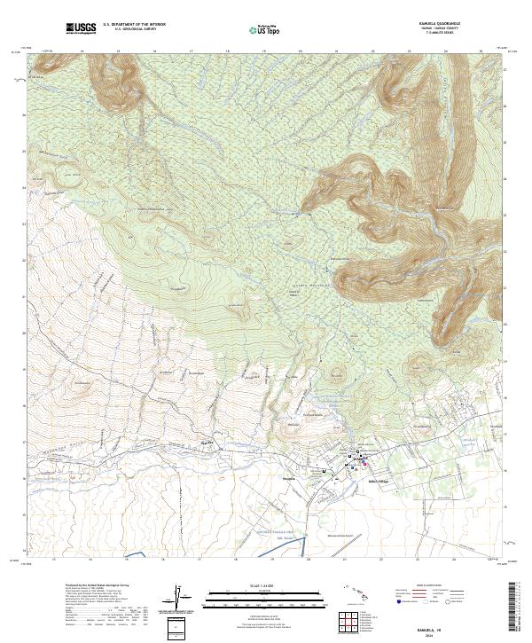 Kamuela, HI — USGS 7.5-minute topo (2024)