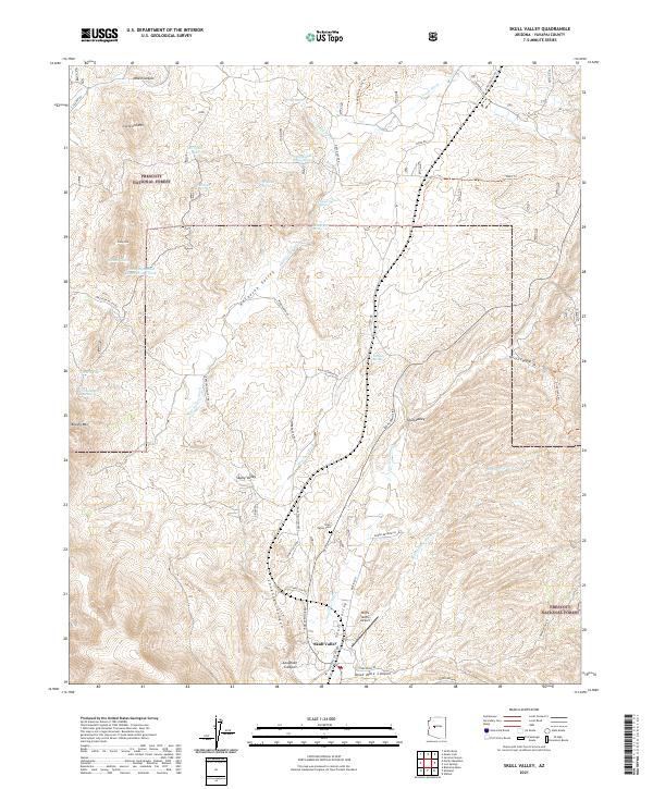 Skull Valley, AZ — USGS 7.5-minute topo (2021)