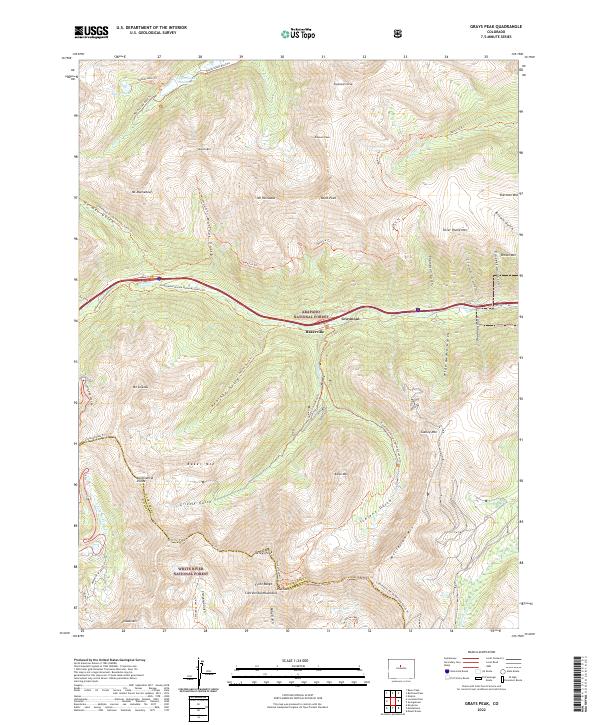 Grays Peak, CO — USGS 7.5-minute topo (2022)