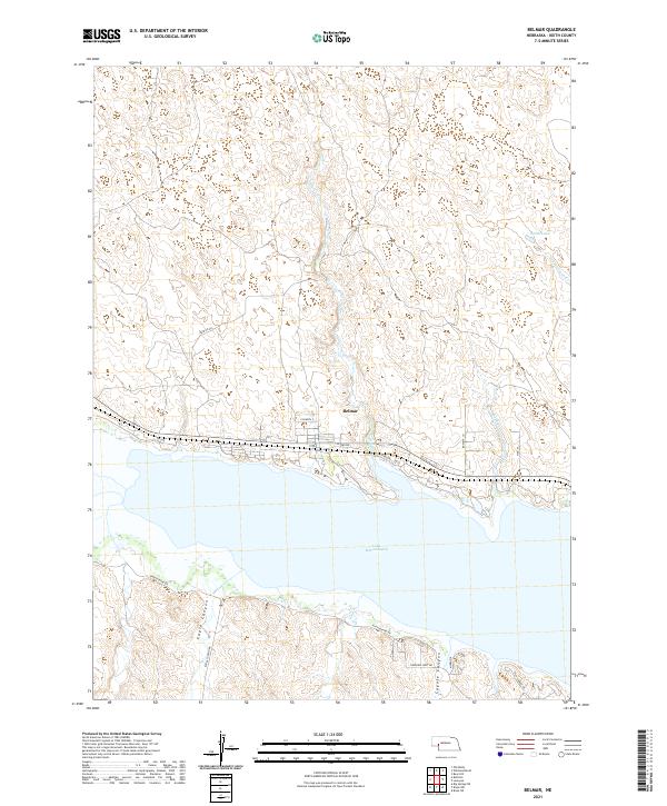 Belmar, NE — USGS 7.5-minute topo (2021)