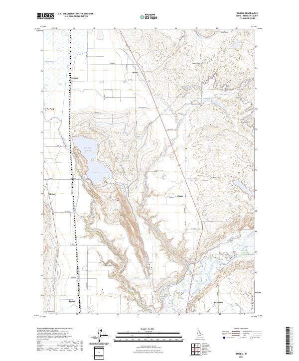 Banida, ID — USGS 7.5-minute topo (2024)