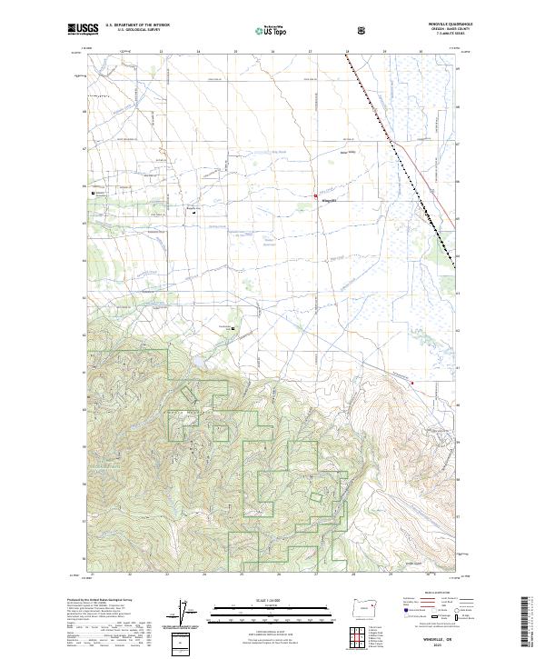 Wingville, OR — USGS 7.5-minute topo (2023)