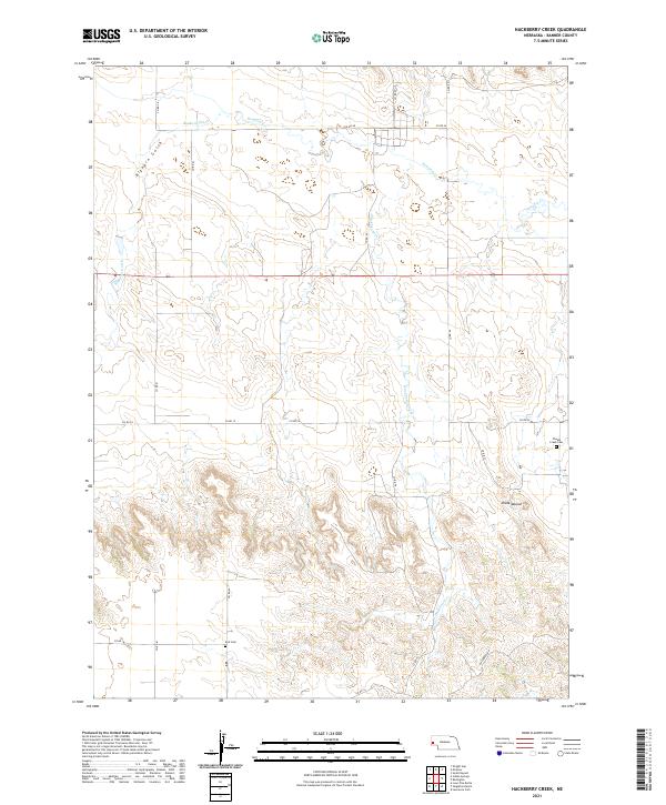 Hackberry Creek, NE — USGS 7.5-minute topo (2021)