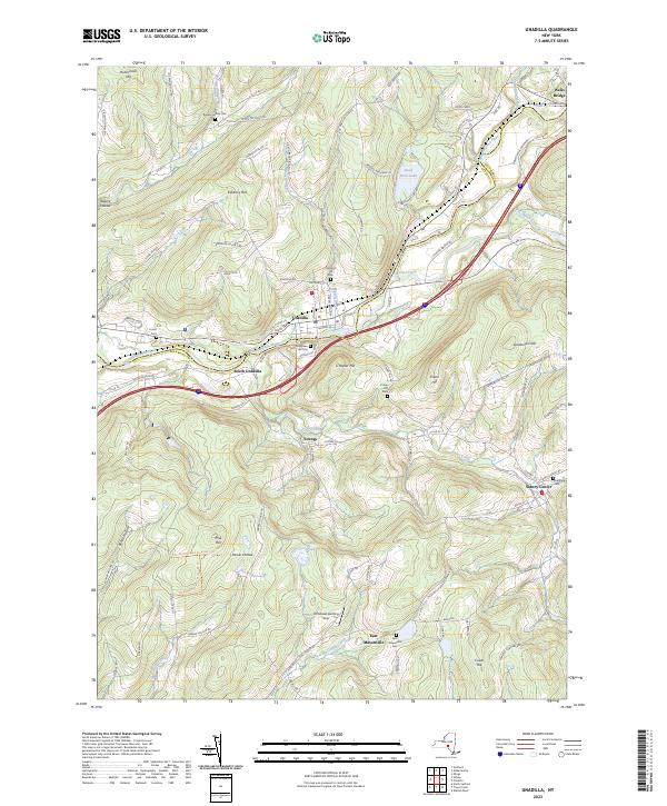 Unadilla, NY — USGS 7.5-minute topo (2023)