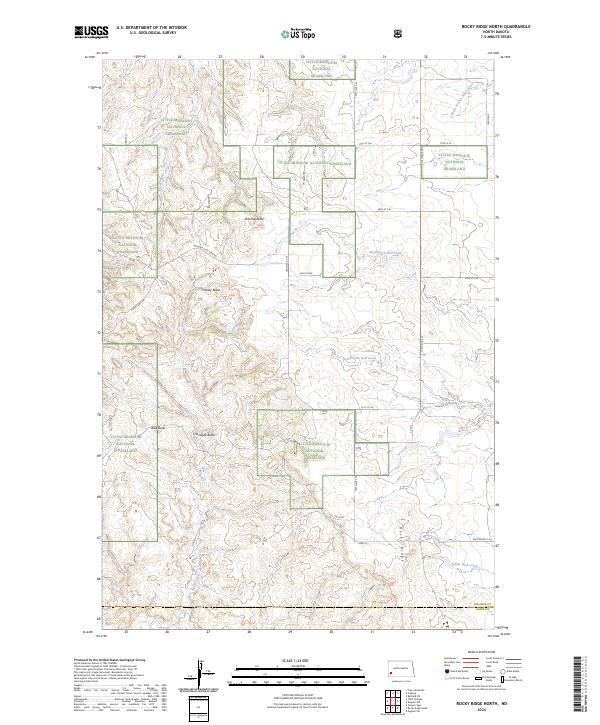 Rocky Ridge North, ND — USGS 7.5-minute topo (2024)