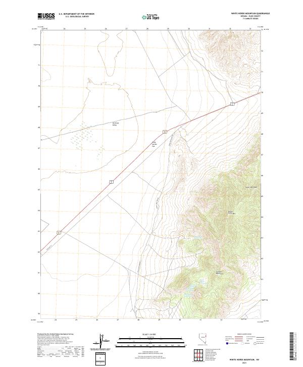 White Horse Mountain, NV — USGS 7.5-minute topo (2021)