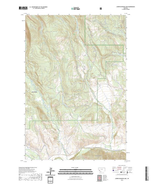 Lower Seymour Lake, MT — USGS 7.5-minute topo (2024)