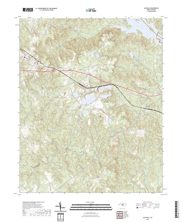 Lilesville, NC — USGS 7.5-minute topo (2022)