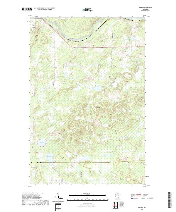 Gowan, MN — USGS 7.5-minute topo (2022)