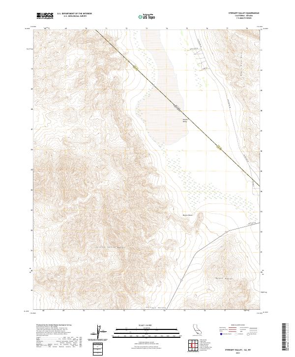 Stewart Valley, CA-NV — USGS 7.5-minute topo (2021)