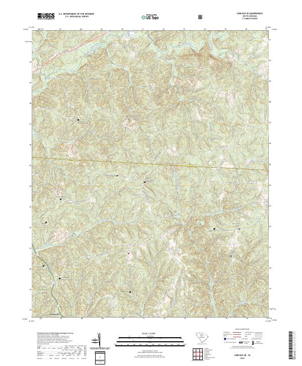 Carlisle SE, SC — USGS 7.5-minute topo (2024)