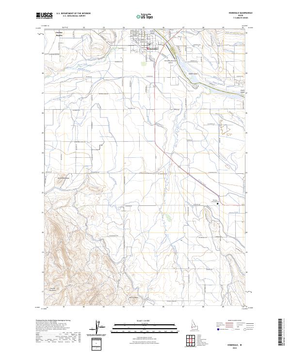 Homedale, ID — USGS 7.5-minute topo (2024)