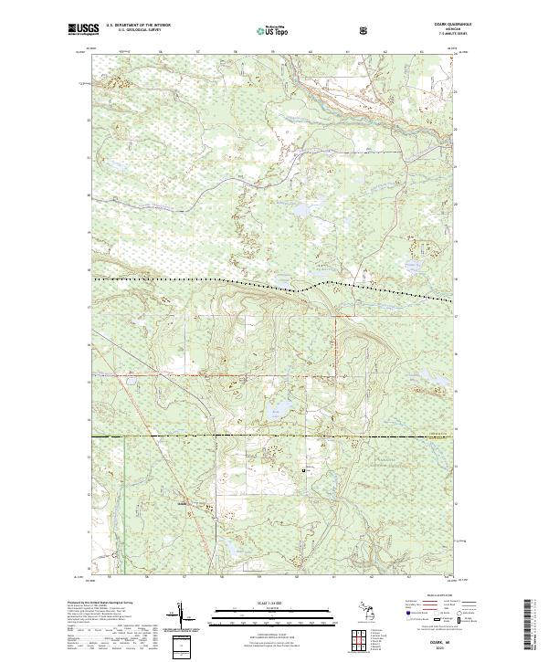 Ozark, MI — USGS 7.5-minute topo (2023)