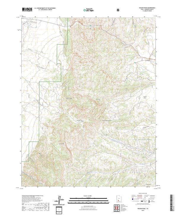 Wilson Peak, UT — USGS 7.5-minute topo (2023)