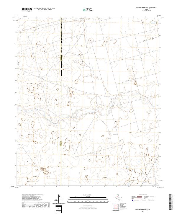 Scharbauer Ranch, TX — USGS 7.5-minute topo (2022)