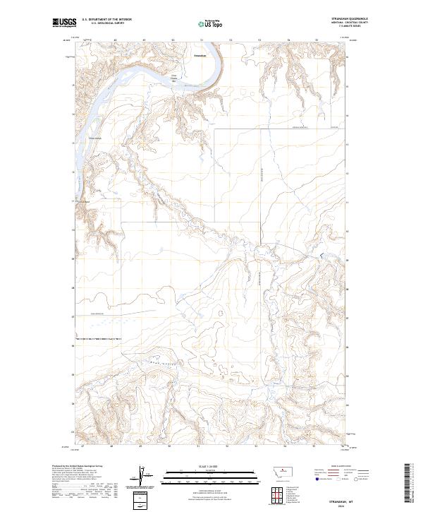 Stranahan, MT — USGS 7.5-minute topo (2024)